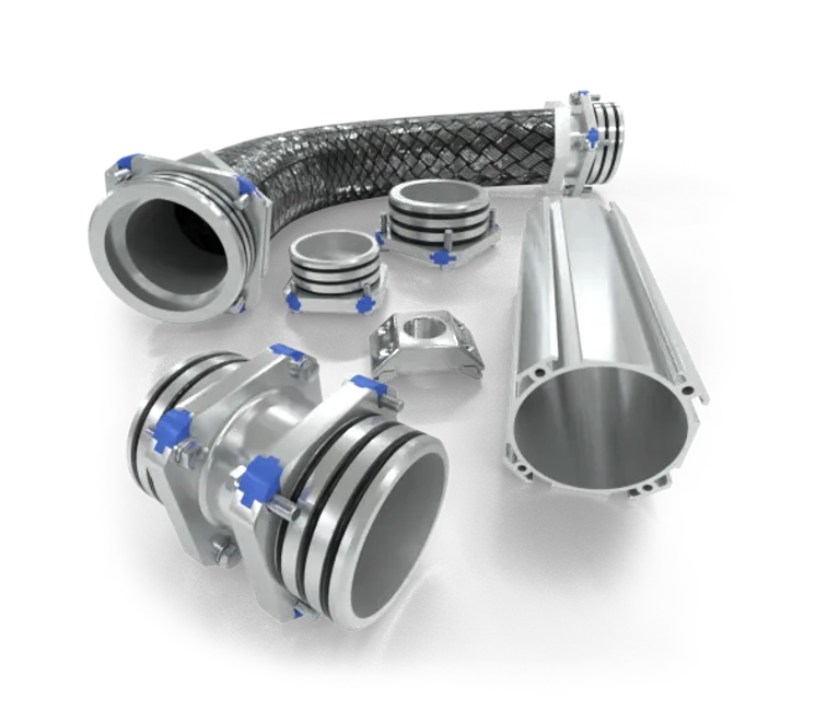 Sistema di distribuzione modulare in profilato estruso di alluminio